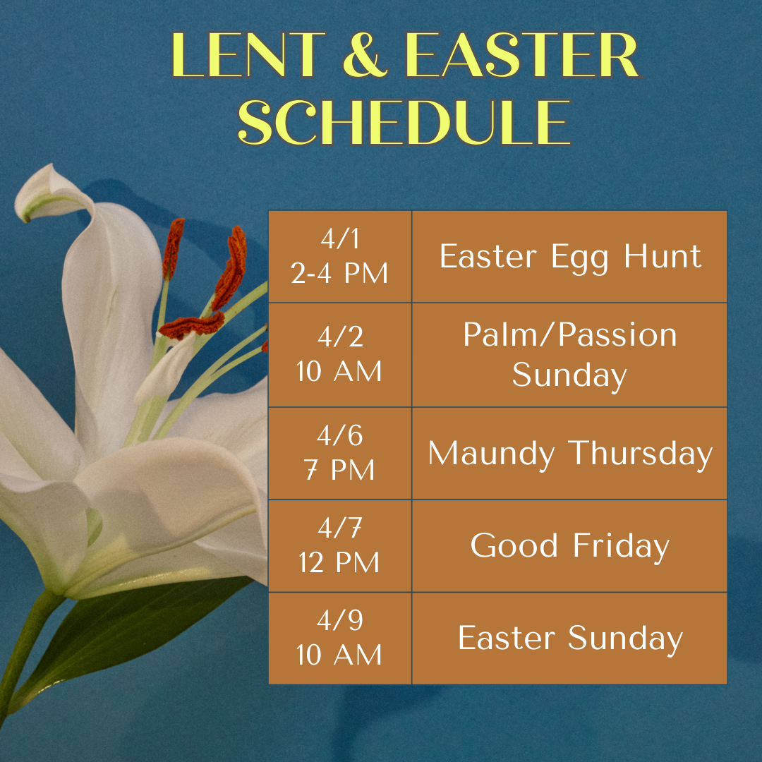 Lent & Easter schedule (Instagram Post (Square)) Lent & Easter schedule (Instagram Post (Square))